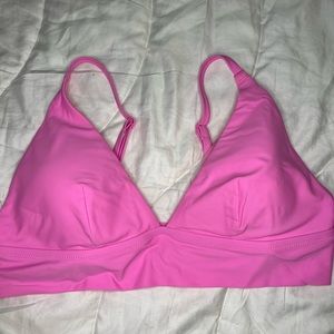 Pink bathing suit top